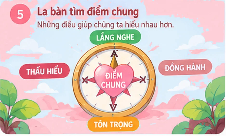 La bàn tìm điểm chung