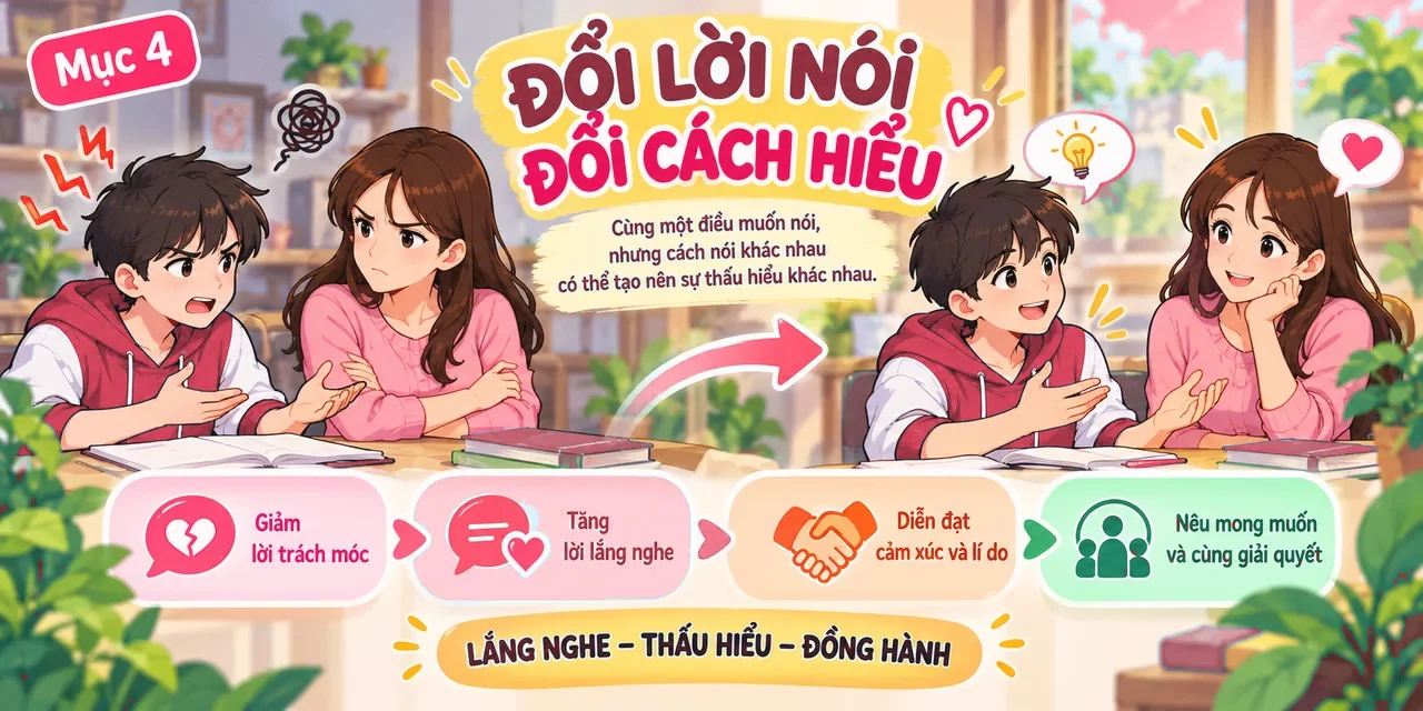 Hai cách trò chuyện: căng thẳng và lắng nghe tích cực